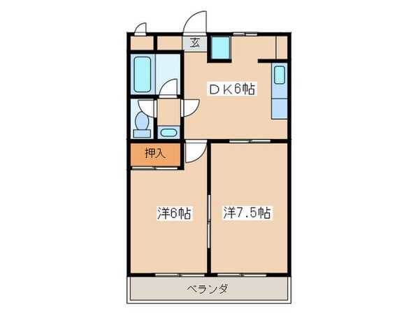 桜花マンションの物件間取画像